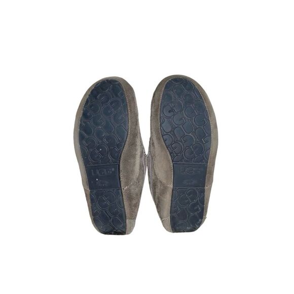 UGG Mens Ascot Moccasin Slip-On Slipper Grey Suede Leather Loafers Size 10 main image 5